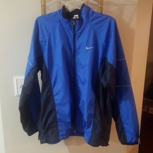 Large Blue Nike Zip Up Jacket